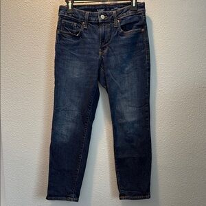 Old Navy Classic Blue Mid Ride O.G. Straight Jeans